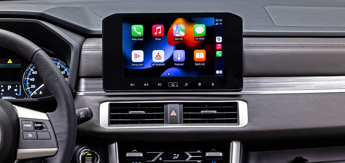 Màn hình giải trí 8 inch trên Mitsubishi Xpander